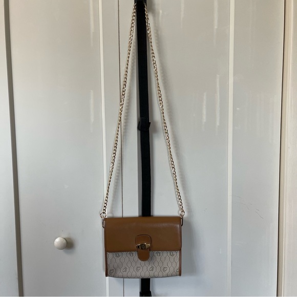 Vintage Dior honeycomb Beige & Brown Coated Canvas Shoulder Bag-no dustbag - Picture 2 of 16